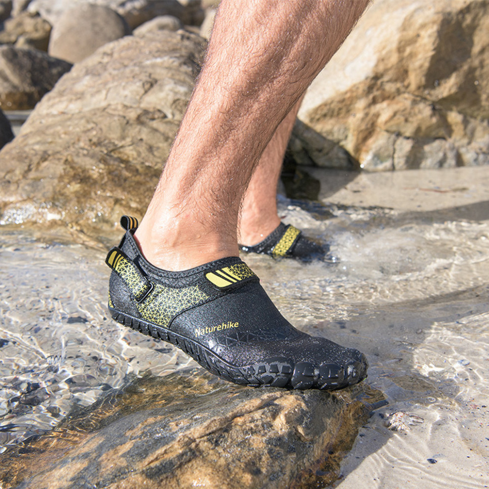 Силиконовые антискользящие ботинки аквашузы Naturehike NH20FS022, размер 42, голубые Киев - изображение 7