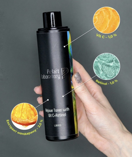 Пеларт Тонік антиоксидантний, омолоджувальний Pelart Laboratory Rejuve Toner With Vit C+Retinol, 250 мл Дніпро - фото 3