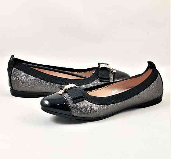 Жіночі Балетки Сірі Мокасини Туфлі Лакові (розміри: 38) - 7-5 Дніпро