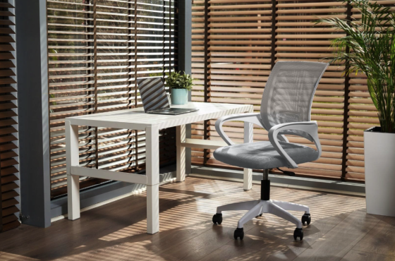 Офісне крісло Smart Jumi світло-сірий Київ