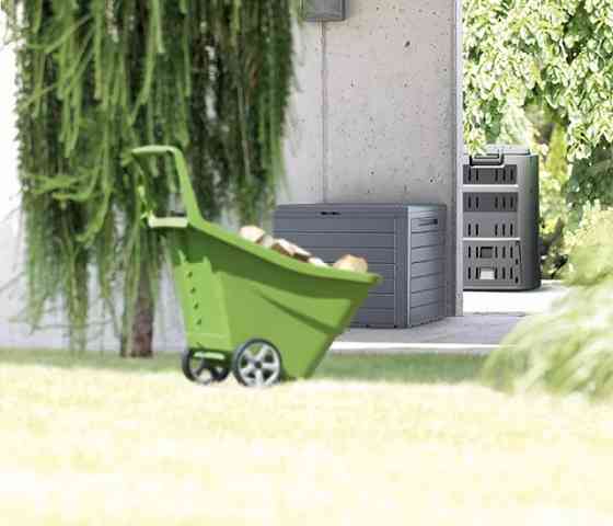 Ящик для зовнішнього зберігання PROSPERPLAST WOODEBOX 140 л, коричневий Київ