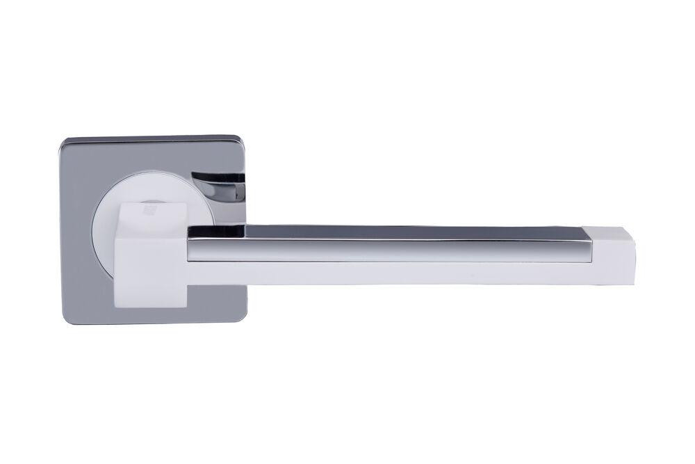 Ручки дверні Gavroche PLATINUM CP/White хром/ білий Київ - фото 1