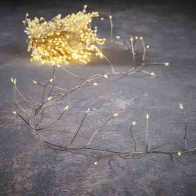 Гирлянда Luca Lighting кластер серебряная струна, 15 м, теплый белый (8718861852677) Винница - изображение 1