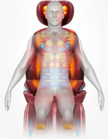 Масажна накидка на крісло Benbo AM-607G з підігрівом Київ - фото 7