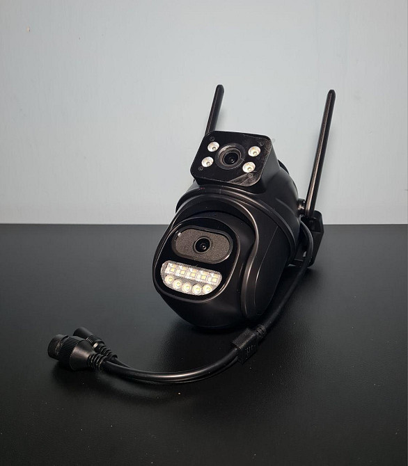 WiFi Smart Camera Відеокамера для відео спостереження з 2 камерами, датчиком руху та освітленням Клевань - фото 2