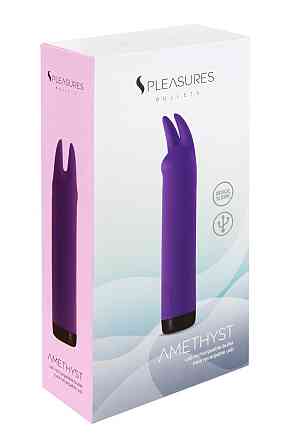 Вібратор S Pleasures Bullets Amethyst, фіолетовий, з двома відростками, 10 режимів, діаметр 3,1 см Sex Aura Київ