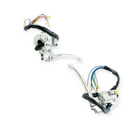 Перемикач мопед Дельта (пара) хром з важелями керма Мукачево