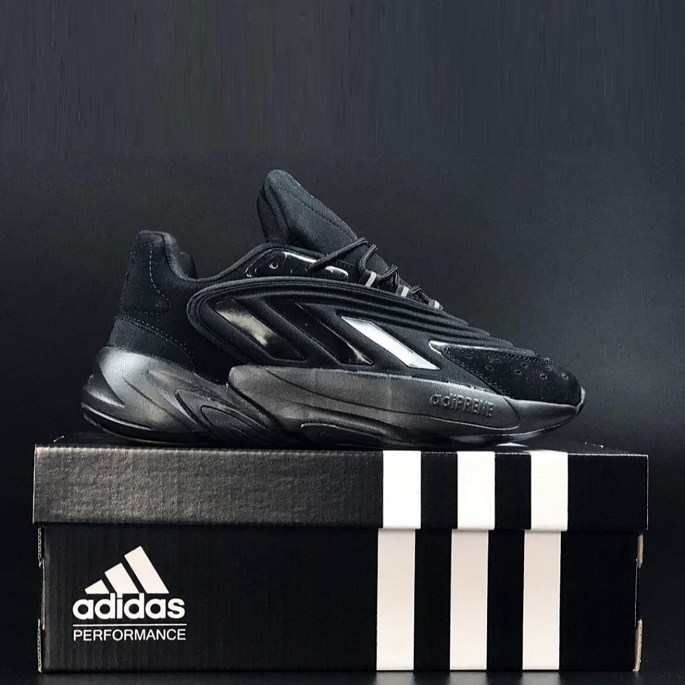 Кроссовки Мужские Adidas Ozelia Чёрные Адидас с Амортизацией Для Бега (размеры: 41,42,43,44,45) - 37-4 Днепр - изображение 1