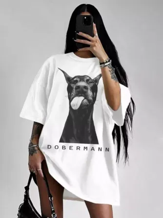 Футболка женская с принтом  46 Белая 2664084028 Днепр