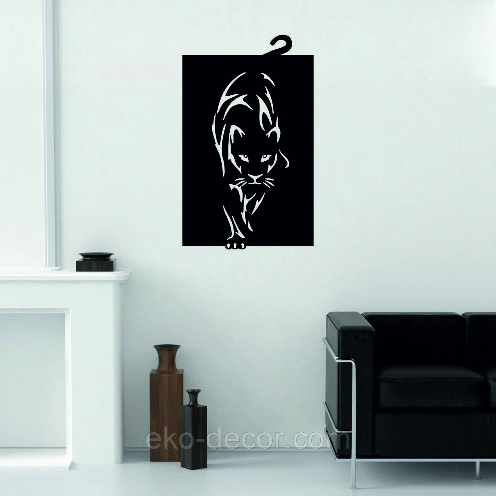 Декоративне настінне Панно «Пантера», Декор на стіну 70*42 см, Чорний Київ - фото 2