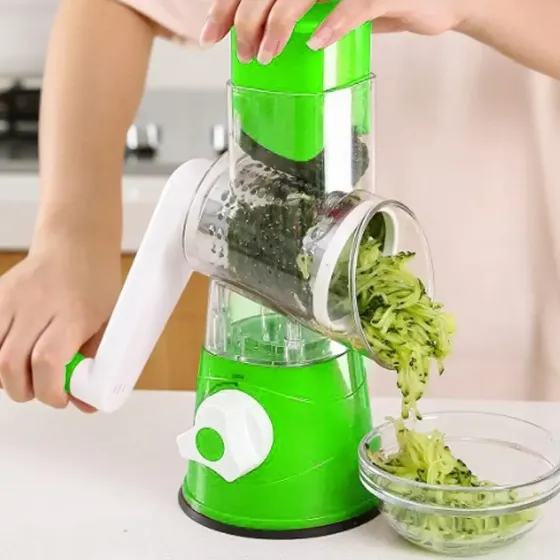 Овощерезка мультислайсер 3в1 для овощей, Kitchen Master, Зеленый / Ручной измельчитель /Кухонная терка слайсер Киев