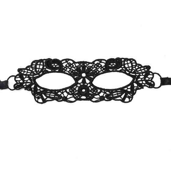 Маска венеціанська на лице для свята one size чорний Київ