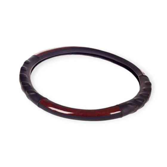 Чехол xl кожзам (41 - 43 см) черный 2 вставки под дерево, 2 рефленные руля Мукачево