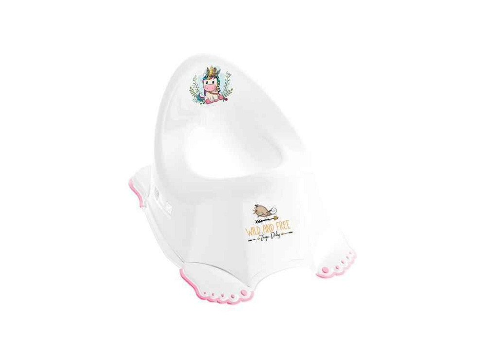 Горшок детский белый/розовый Дикий закат (DZ-001-103 Unikorn, white/pink) ТМ TEGA Киев - изображение 1