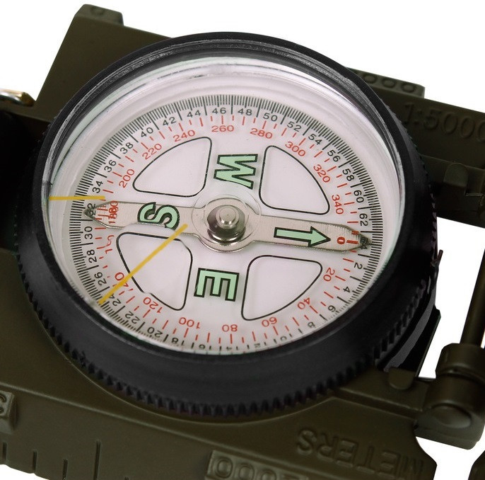 Тактический / Военный Компас с циферблатом 360° / 65° Mil-Tec от Sturm 