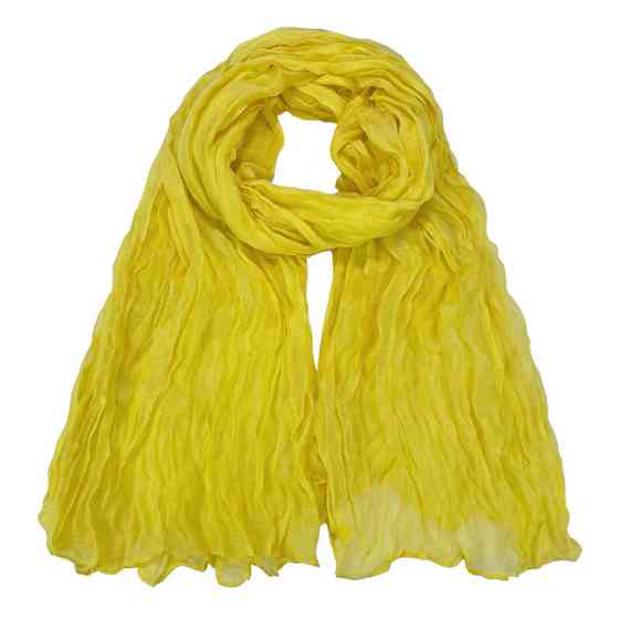 Женский шарфик желтый - размер шарфа 170*40см, хлопок, полиэстер Киев