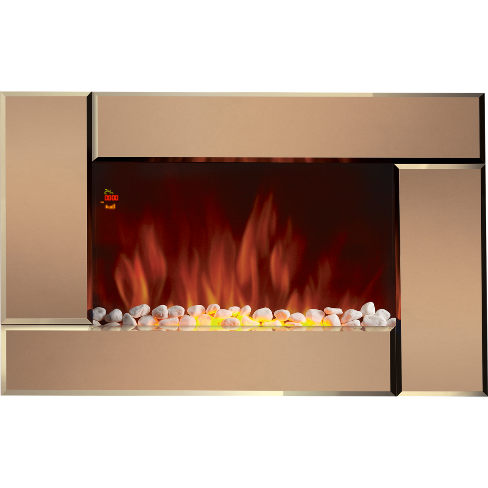 Настенный электрический камин Electrolux EFP/W-2000S Bronze с обогревом и звуком Киев - изображение 3