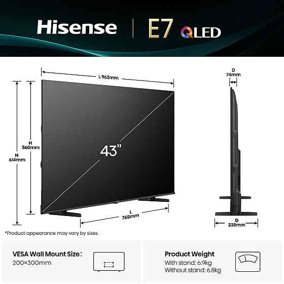 LED-телевізор Hisense 43E7Q (7134223) Київ