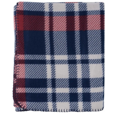 Плед Ardesto Fleece 100% полиэстер, клеточка, сине-бордовый 130х160 см (ART0719PB) Вінниця - фото 3