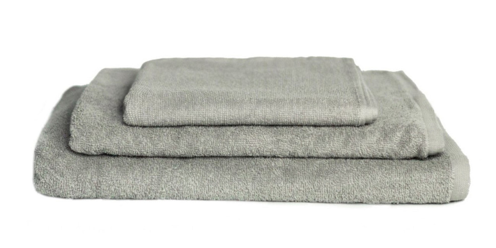 Рушник банний махровий Ideal Textile 70х140 см однотонний в кольорах 400 г/м2 (56860345) Світло-сіри Чернівці - фото 3