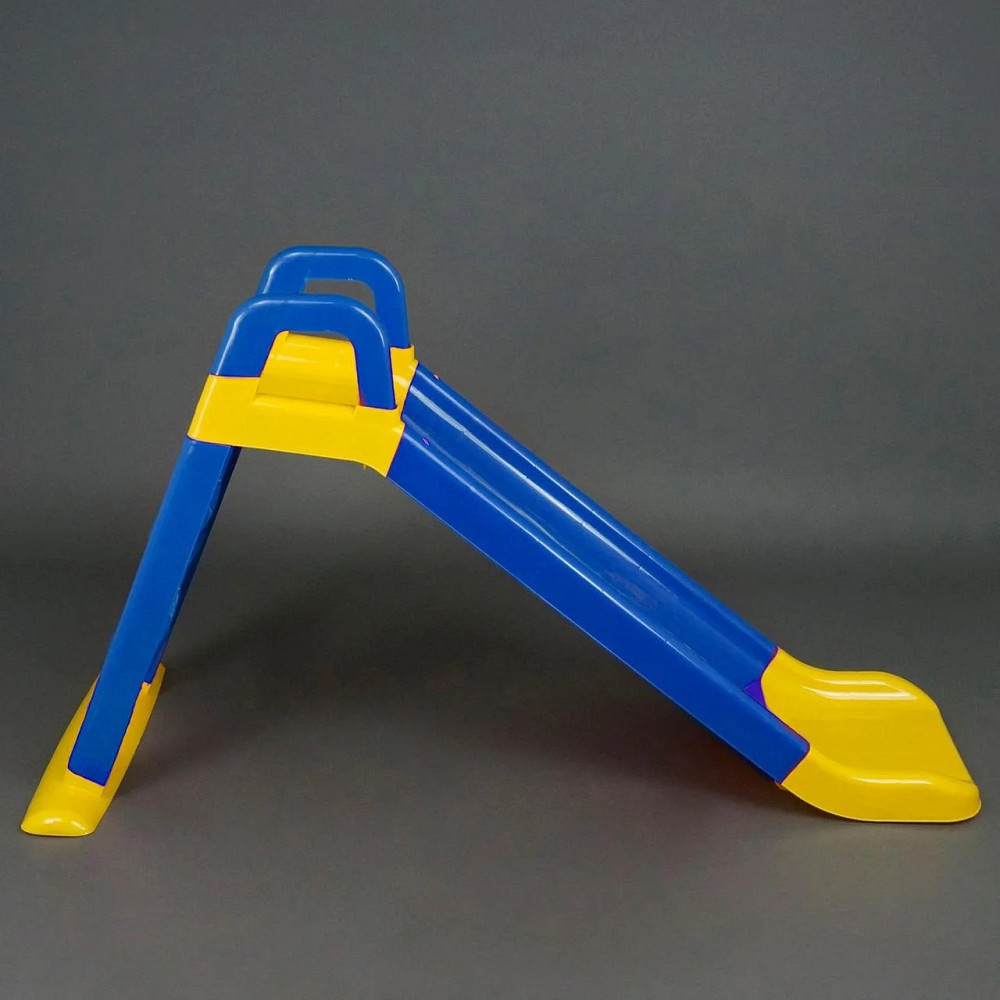 Детская горка пластиковая для дома Doloni 140 см для детей (Долони) Сине-желтый Киев - изображение 4