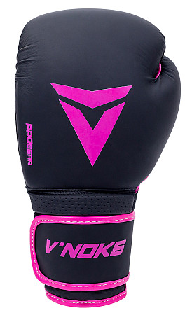 Боксерські рукавиці V`Noks Ultima Black Fuxia 10 ун. Кам'янське - фото 2