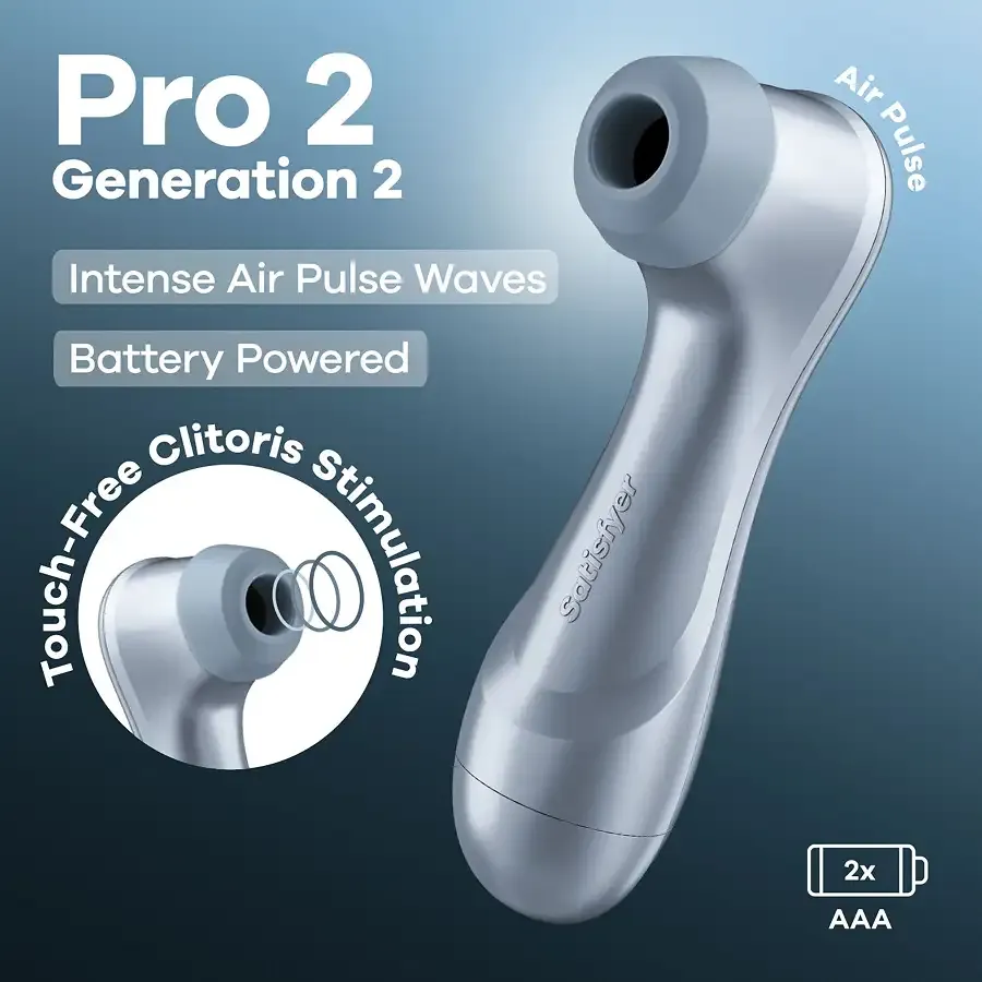 Вакуумный клиторальный стимулятор Satisfyer Pro 2 Generation 2 Battery Series Light Blue Львов - изображение 7