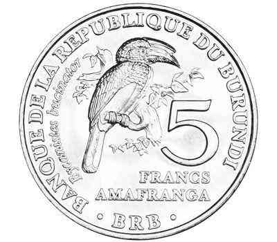 Burundi Бурунді — 5 Francs 2014 UNC птиця Полтава