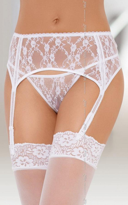 Пояс для чулок - Garterbelt 3311, white - S/M Sex Aura Киев - изображение 1