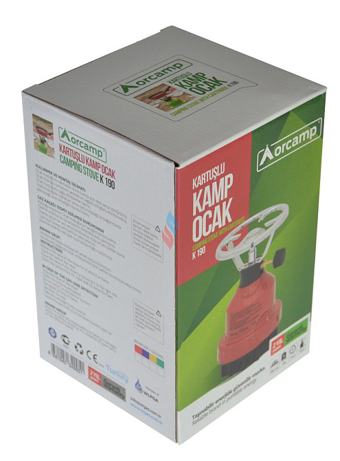 Газовий туристичний примус пластиковий 12 см з п'єзо на пробивний балон. Київ - фото 4