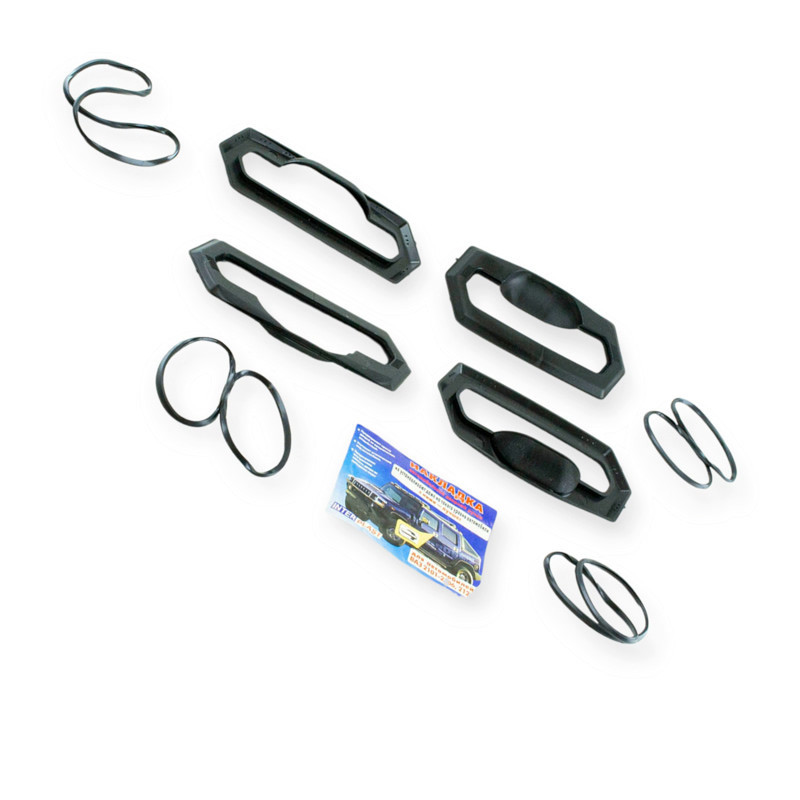 Накладка ручку двери 2101-2106 (4шт) открытая пл. черн. под Мукачево - изображение 1