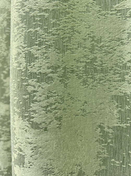 Комплект готовых штор VR-Textil Жаккард Sultan XO №1147ш Светло-оливковый 150х270 см 2 шт (30-954) Киев - изображение 15