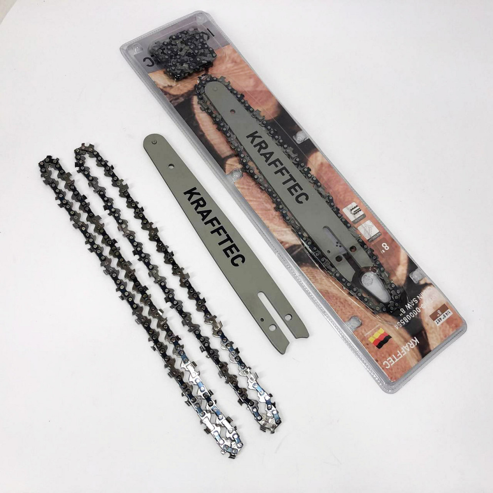 Гарний ланцюг для бензопили 40 см + 2 цепи 16 дюймов, Шина і ланцюг для електропил ZV-70 Львів - фото 7