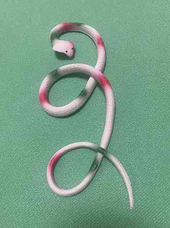 Іграшка змія резинова білого кольору, Декор на Хеллоуїн, чудова прикраса хеллоуін, розмір 70 см Київ