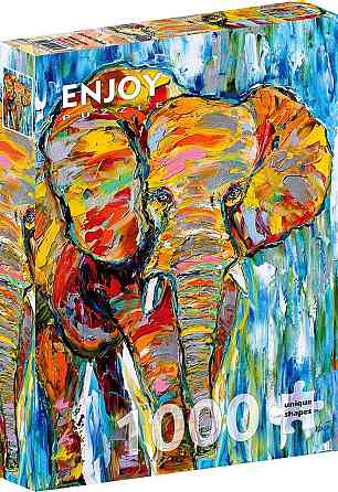 Пазл Різнокольоровий слон - Colorful Elefant (Enjoy-1413) Киев
