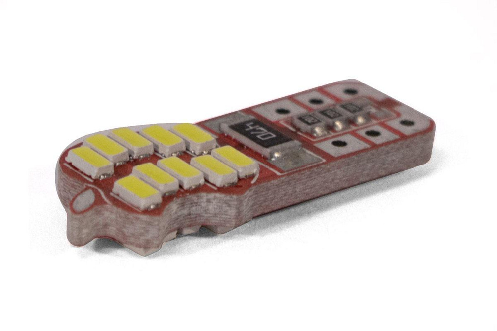 Светодиодная лампа StarLight T10 20 диодов 3014 12V 2W WHITE / Canbus / мультиполярная / печатная плата Харьков - изображение 1