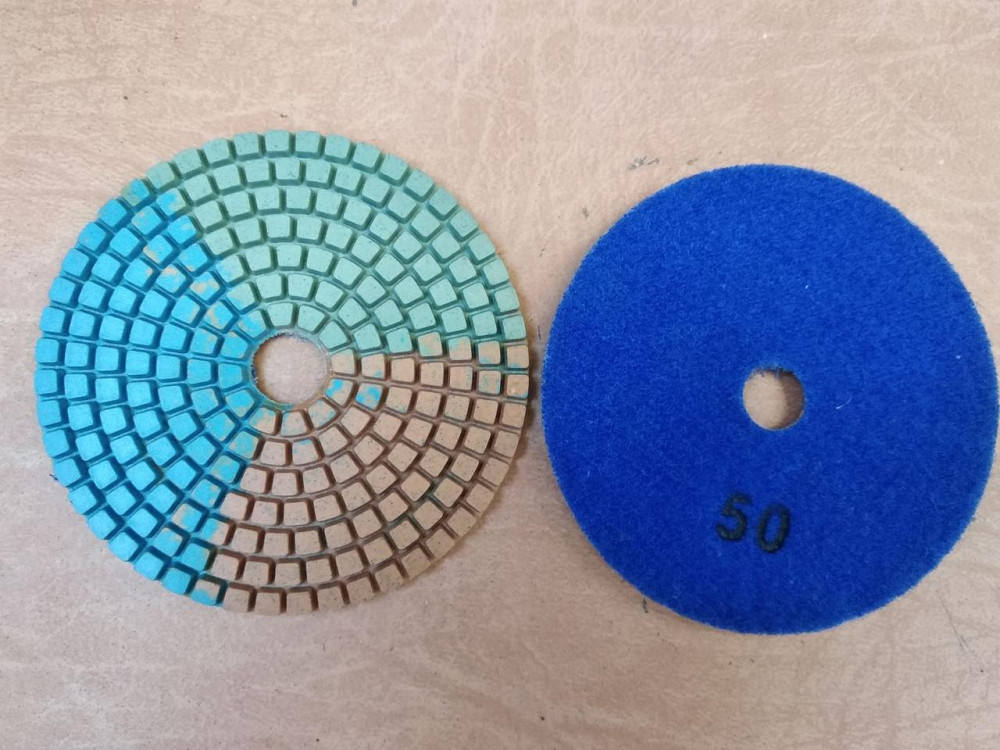 Гнучкий полірувальний круг (черепашка) Ø100 Р50 3-х кольорова Полтава - фото 1