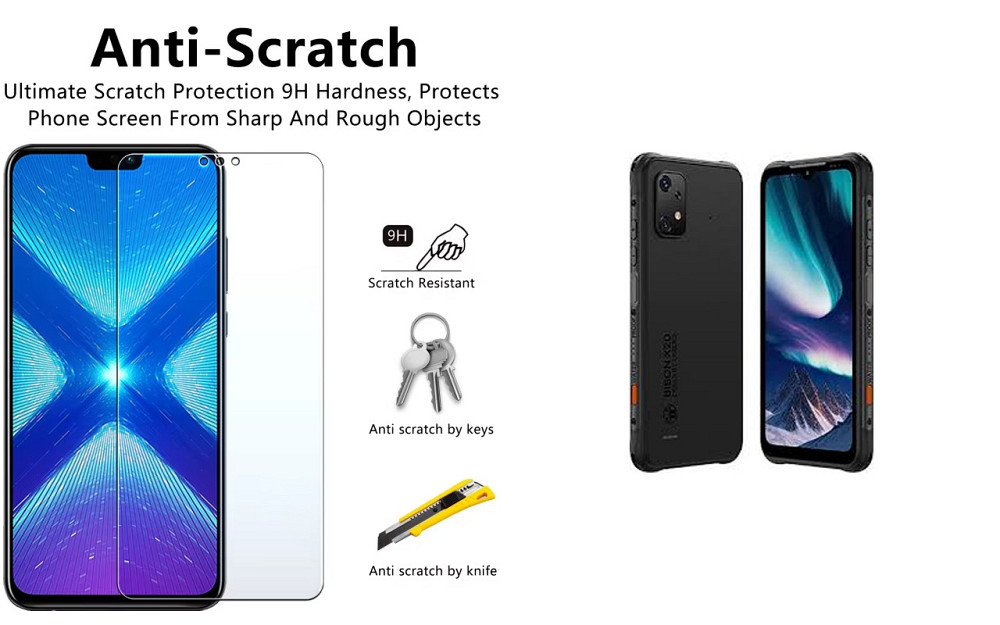 Защитное стекло NeoGlass для Umidigi Bison, Bison 2, Bison 2 Pro – ультрапрозрачное и устойчивое Киев - изображение 1