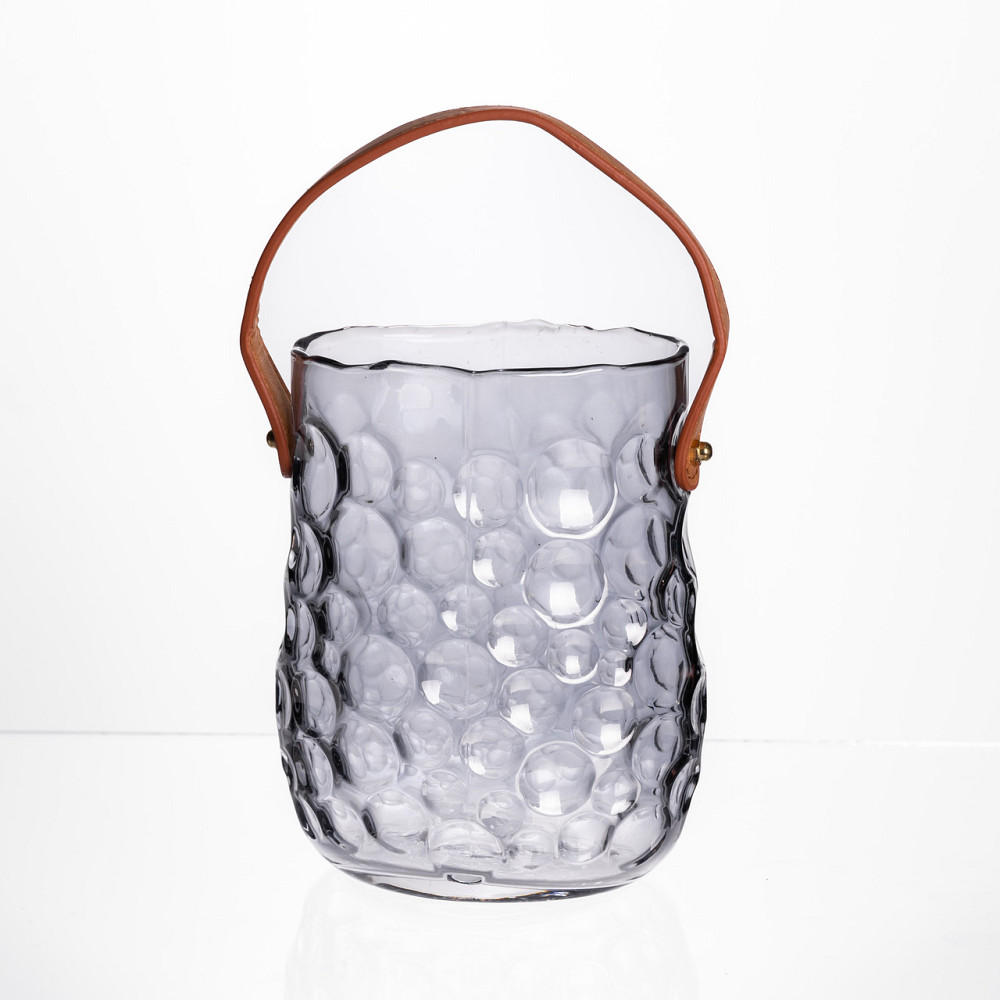 Yiwu Ваза сумочка з ручкою 13×9.5×18 см декоративна Сірий HP-19-153-5 Коломия - фото 1