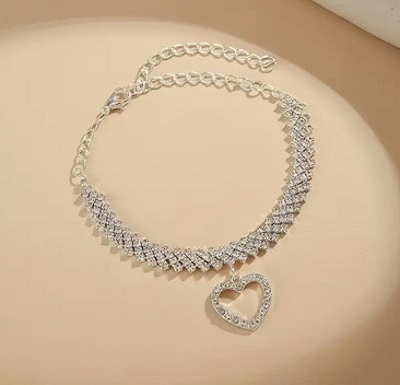 Браслет на ногу модний Сердечко Київ - фото 3