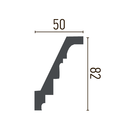 Карниз полиуретановый с орнаментом Gaudi Decor C 1002 Днепр - изображение 2