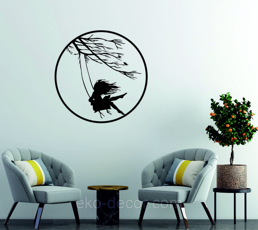 Декоративне настінне Панно «Дівчинка та голуб» Декор на стіну Київ - фото 2