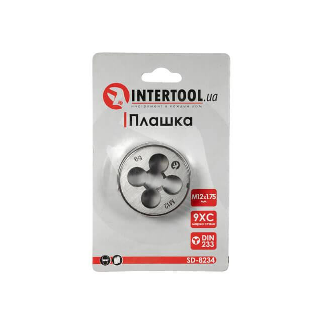 Плашка, M12×1,75 мм INTERTOOL SD-8234 Київ - фото 3
