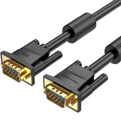 Кабель VGA 15M-15M, 2.0 м, з ферритами, чорний Vention Винница