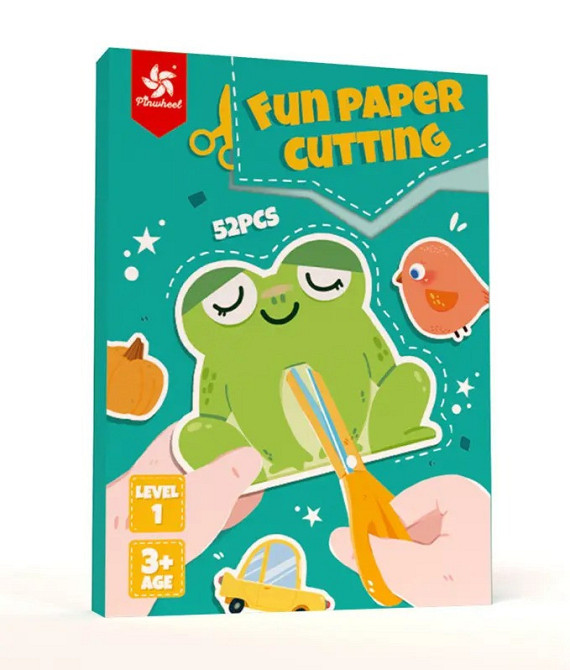 Альбом-книга для аплікації з шаблонами для вирізання з паперу для розвитку дрібної моторики рук. Рівень 1 Кам'янець-Подільський - фото 2