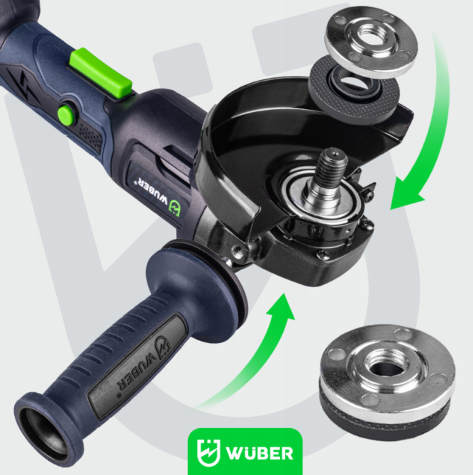 Болгарка (вуглецева шліфмашина) Wuber + 2 акумулятори + зарядний пристрій DIAX (Польща) Київ - фото 5