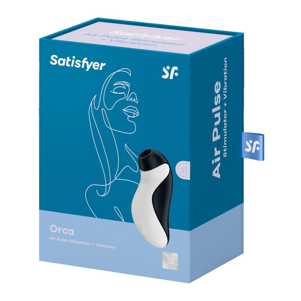 Вакуумний стимулятор з вібрацією Satisfyer Orca Sex Aura Київ - фото 7