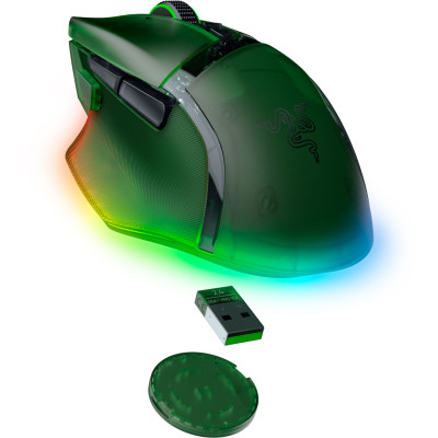 Мышка Razer Basilisk V3 Pro 35K Wireless/Bluetooth/USB Phantom Green (RZ01-05240300-R3G1) Винница - изображение 5