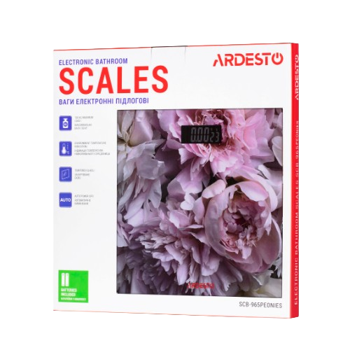 Ваги підлогові електронні скло SCB-965PEONIES Ardesto Житомир - изображение 3