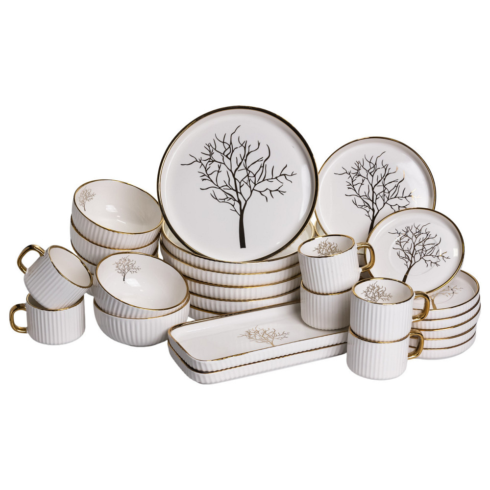 Столовий набір посуду 32 предмети на 6 персон Valentina порцеляновий DS-32-O Київ - фото 7